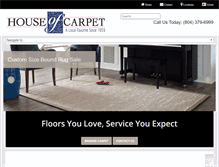 Tablet Screenshot of houseofcarpetrichmond.com